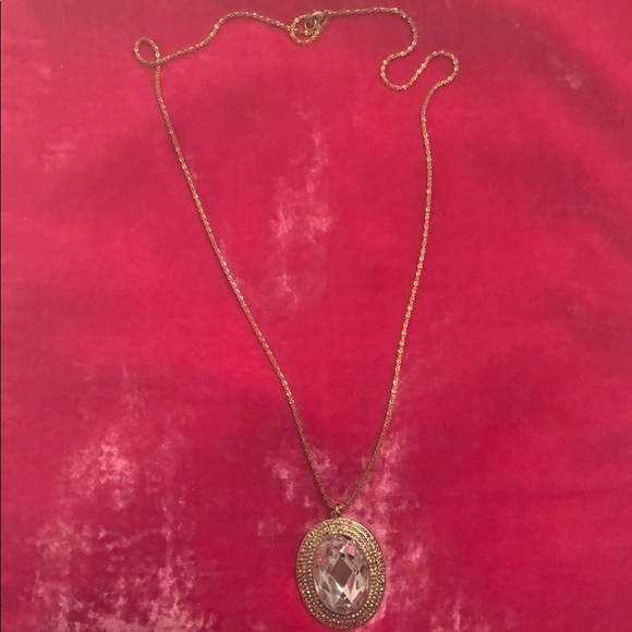 CRAZY FUN rhinestone gold necklace - Picture 3 of 3